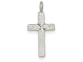 FJC Finejewelers Sterling Silver Bright-cut Cross Pendant Necklace - Chain Included