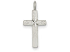 FJC Finejewelers Sterling Silver Bright-cut Cross Pendant Necklace - Chain Included