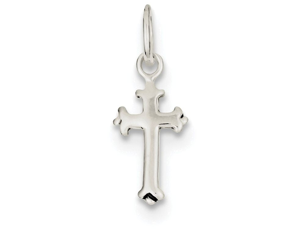 FJC Finejewelers Sterling Silver Fleur De Lis Cross Charm