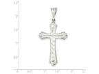 FJC Finejewelers Sterling Silver Bright-cut Cross Pendant Necklace - Chain Included