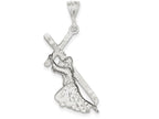 FJC Finejewelers Sterling Silver St. Andrew Cross Pendant Necklace - Chain Included