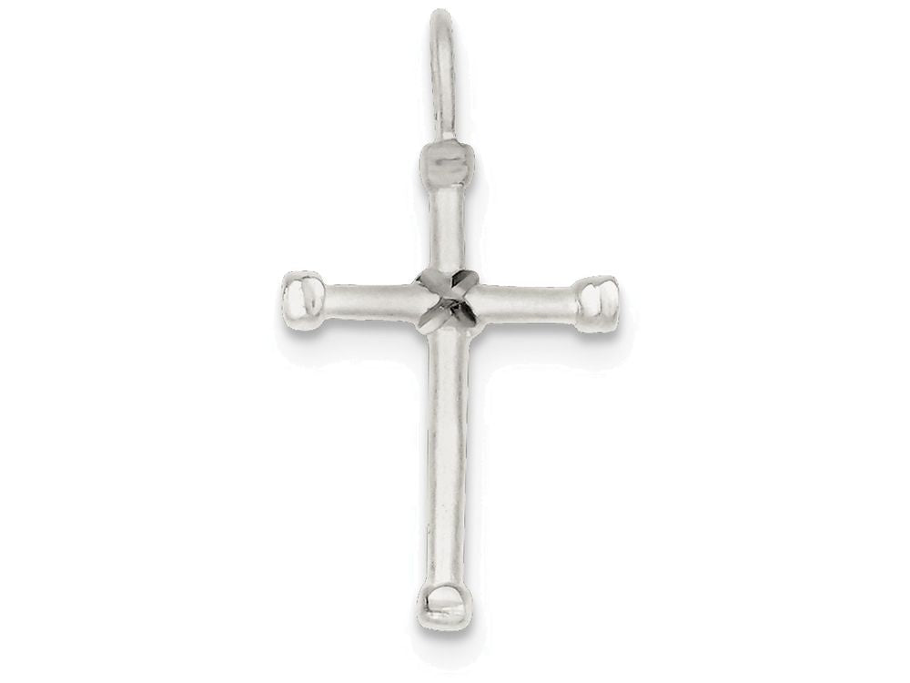 FJC Finejewelers Sterling Silver Cross Pendant Necklace - Chain Included