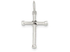FJC Finejewelers Sterling Silver Cross Pendant Necklace - Chain Included