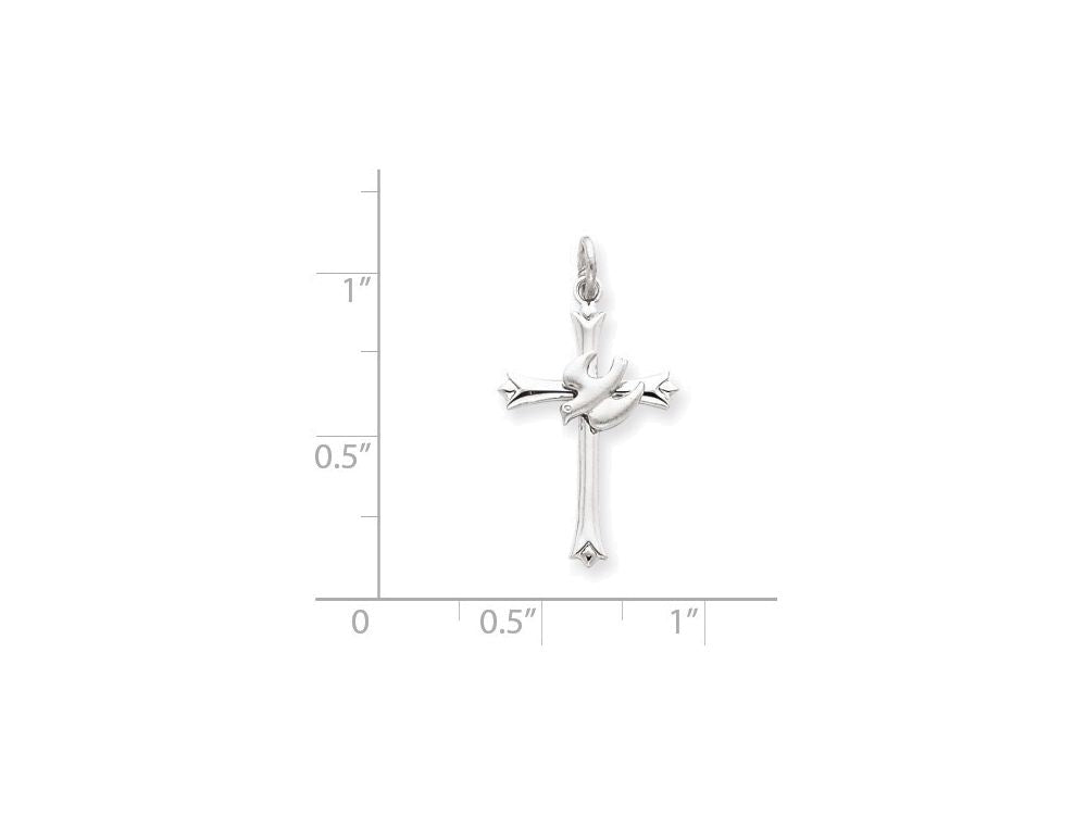 FJC Finejewelers Sterling Silver Holy Spirit Cross Charm