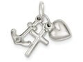 FJC Finejewelers Sterling Silver Faith, Hope and Charity Charm