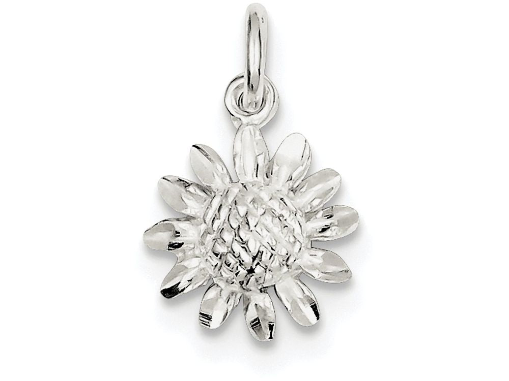 FJC Finejewelers Sterling Silver Floral Charm