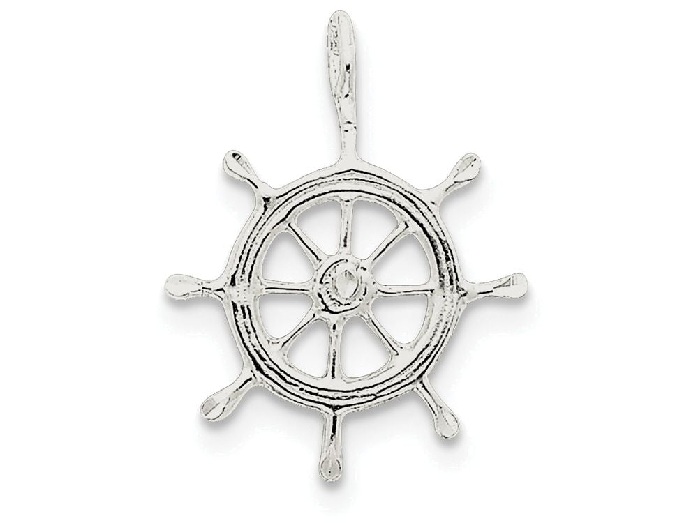 FJC Finejewelers Sterling Silver Boat Wheel Charm