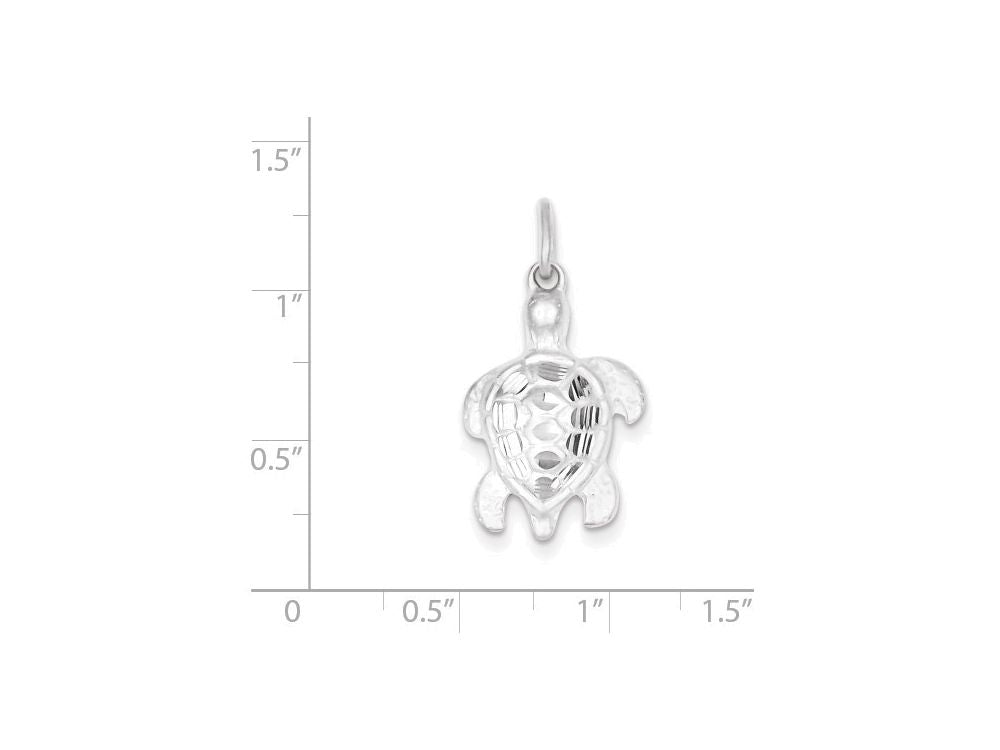 FJC Finejewelers Sterling Silver Turtle Charm