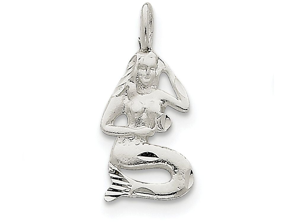 FJC Finejewelers Sterling Silver Mermaid Charm
