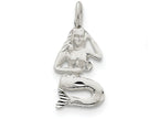 FJC Finejewelers Sterling Silver Mermaid Charm