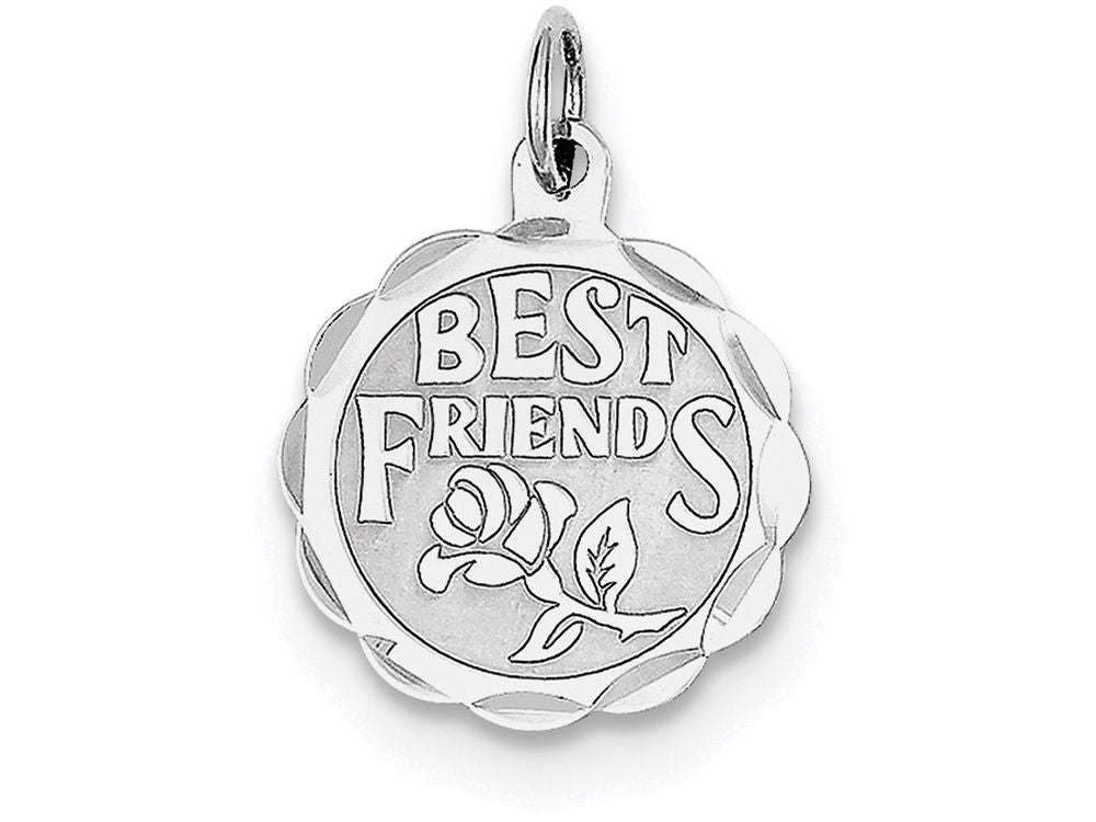 FJC Finejewelers Sterling Silver Best Friends Disc Charm