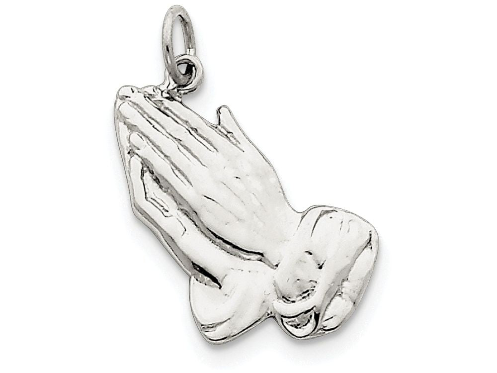 FJC Finejewelers Sterling Silver Praying Hands Charm