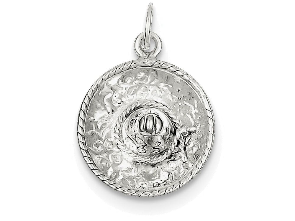 FJC Finejewelers Sterling Silver Sombrero Charm