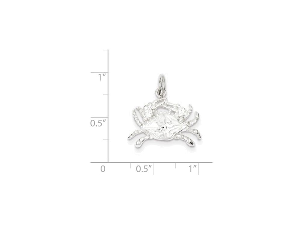 FJC Finejewelers Sterling Silver Crab Charm