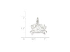 FJC Finejewelers Sterling Silver Crab Charm
