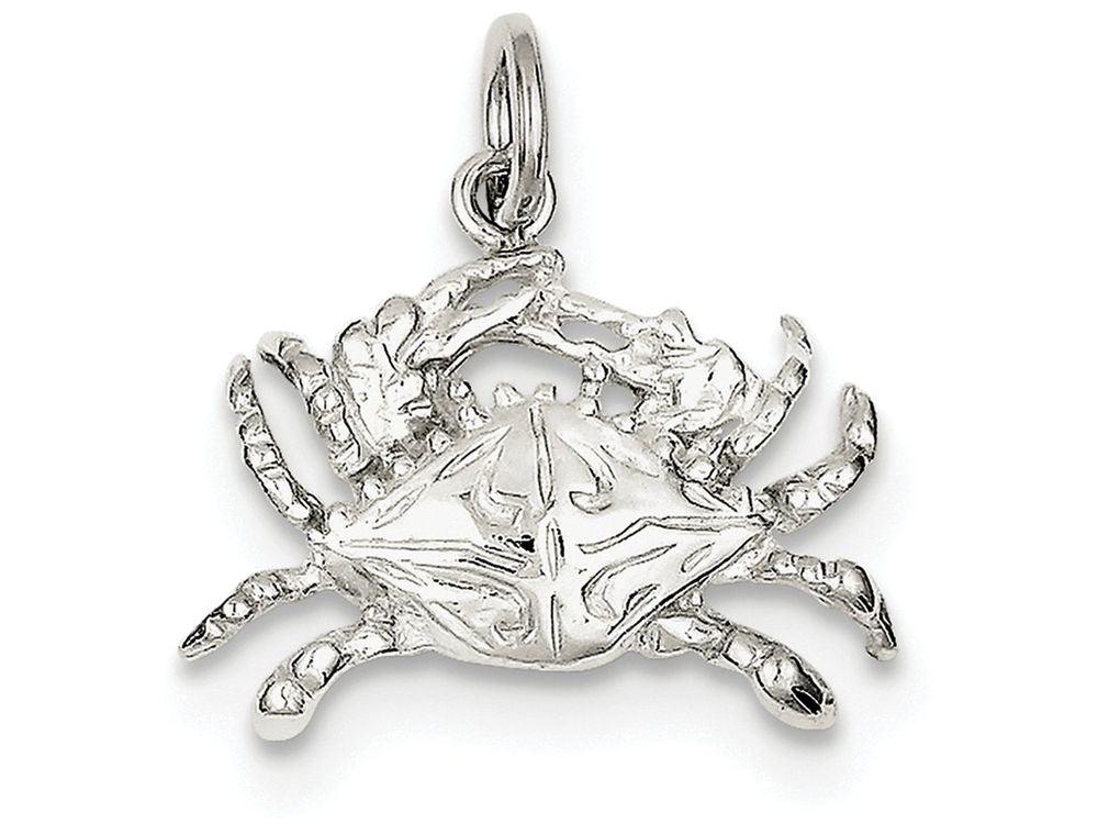 FJC Finejewelers Sterling Silver Crab Charm