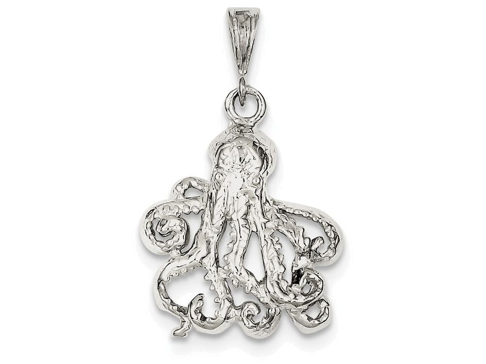 FJC Finejewelers Sterling Silver Octopus Charm