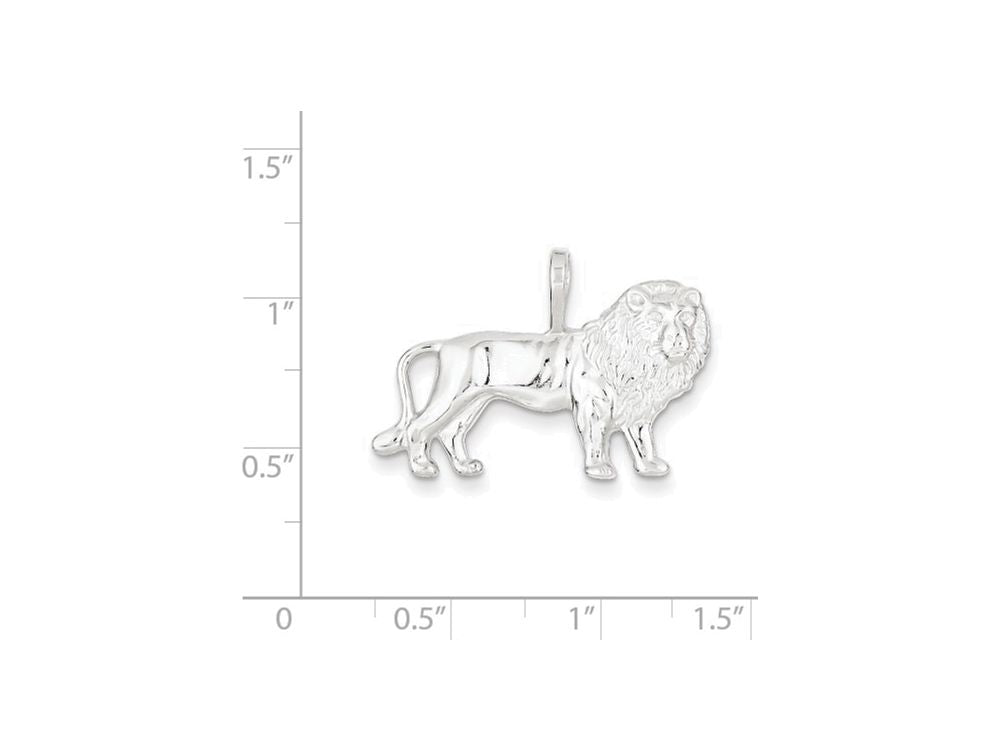 FJC Finejewelers Sterling Silver Lion Charm