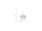 FJC Finejewelers Sterling Silver Crown Charm