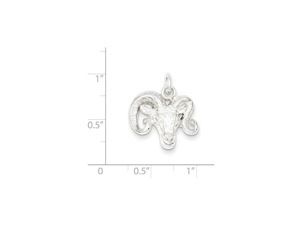 FJC Finejewelers Sterling Silver Ram Charm