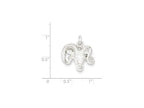 FJC Finejewelers Sterling Silver Ram Charm
