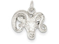 FJC Finejewelers Sterling Silver Ram Charm