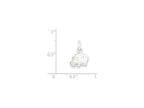 FJC Finejewelers Sterling Silver Hippo Charm