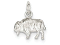 FJC Finejewelers Sterling Silver Buffalo Charm