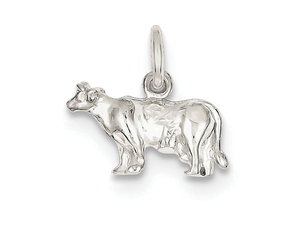 FJC Finejewelers Sterling Silver Cow Charm