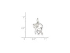 FJC Finejewelers Sterling Silver Cat Charm