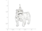 FJC Finejewelers Sterling Silver Bull Dog Charm