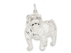 FJC Finejewelers Sterling Silver Bull Dog Charm