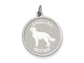 FJC Finejewelers Sterling Silver English Setter Disc Charm