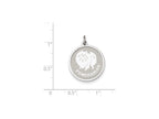 FJC Finejewelers Sterling Silver Pomeranian Disc Charm