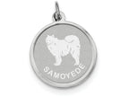FJC Finejewelers Sterling Silver Samoyed Disc Charm