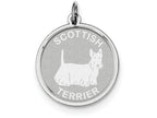 FJC Finejewelers Sterling Silver Scottish Terrier Disc Charm