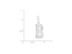 FJC Finejewelers Sterling Silver Initial B Charm
