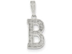 FJC Finejewelers Sterling Silver Initial B Charm