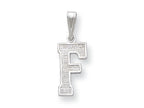FJC Finejewelers Sterling Silver Initial F Charm