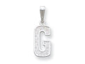 FJC Finejewelers Sterling Silver Initial G Charm
