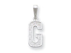 FJC Finejewelers Sterling Silver Initial G Charm