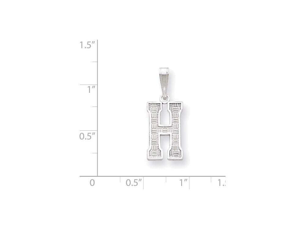 FJC Finejewelers Sterling Silver Initial H Charm