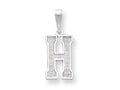 FJC Finejewelers Sterling Silver Initial H Charm