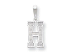 FJC Finejewelers Sterling Silver Initial H Charm