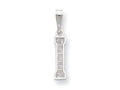 FJC Finejewelers Sterling Silver Initial I Charm