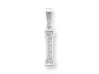 FJC Finejewelers Sterling Silver Initial I Charm