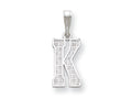 FJC Finejewelers Sterling Silver Initial K Charm