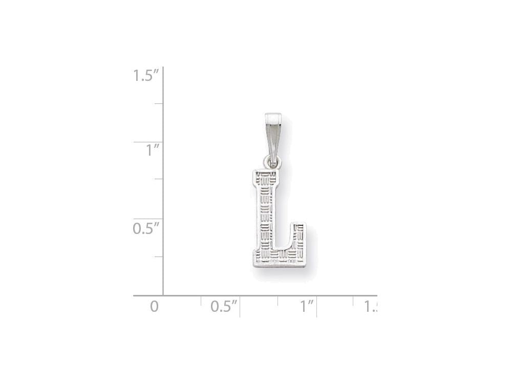 FJC Finejewelers Sterling Silver Initial L Charm