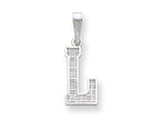 FJC Finejewelers Sterling Silver Initial L Charm