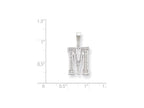 FJC Finejewelers Sterling Silver Initial M Charm